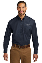 Load image into Gallery viewer, Port Authority Long Sleeve Poplin Shirt